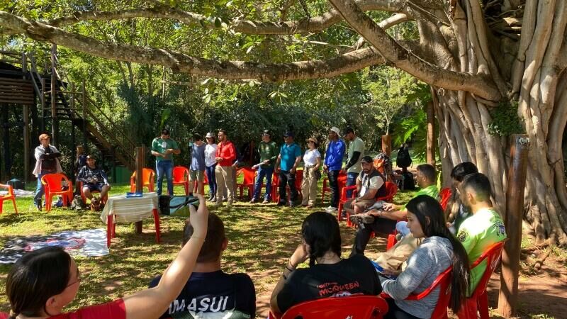 Imagem de compartilhamento para o artigo Costa Rica forma 33 condutores em ecoturismo e turismo de aventura com curso regional realizado no Salto do Sucuriú da MS Todo dia